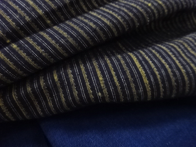  アンティーク　縞木綿着物